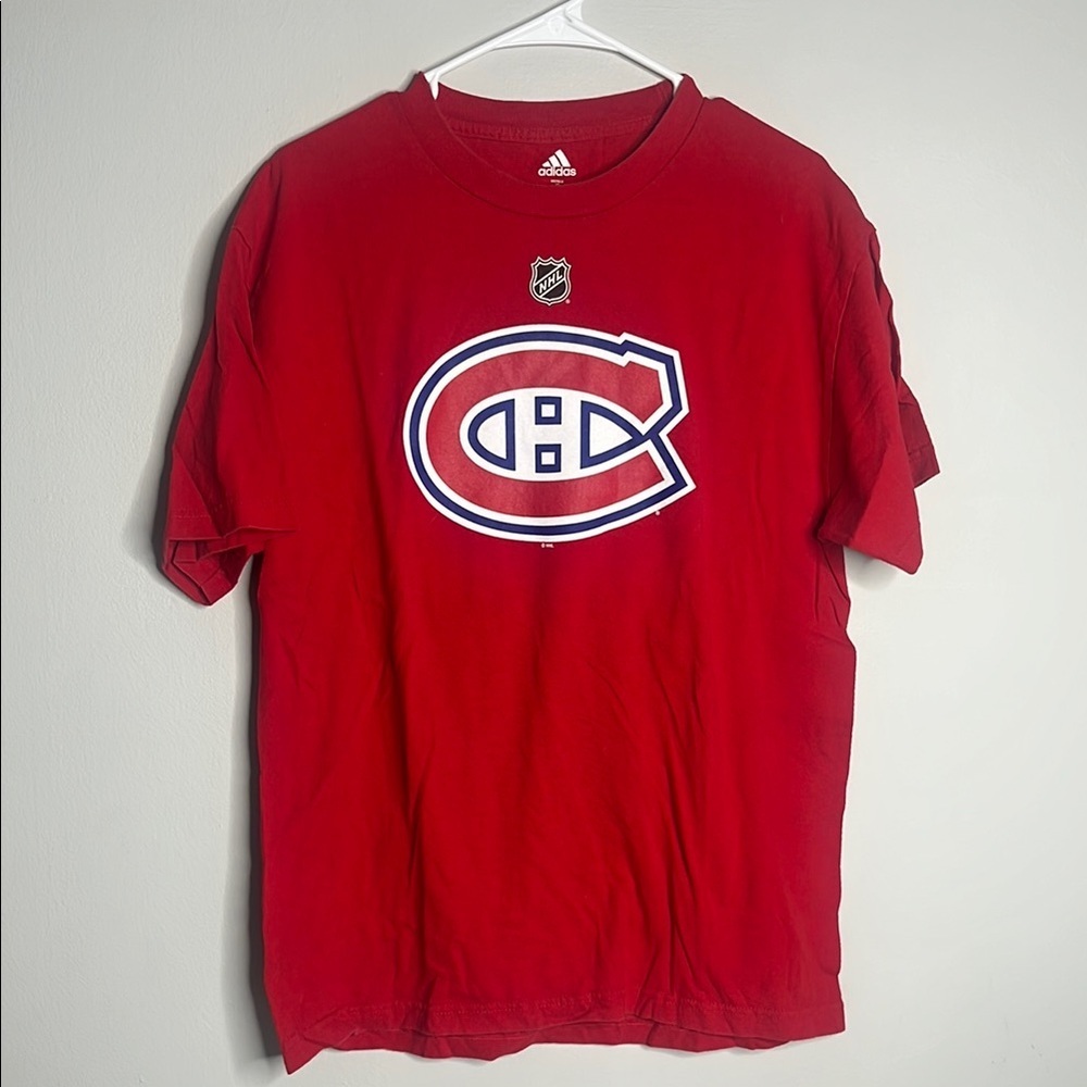 Adidas Red NHL Logo Men's Shirt